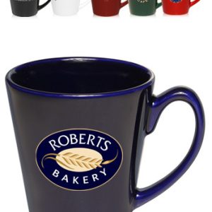 12 oz. Glossy Ceramic Latte Coffee Mugs
