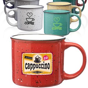 13 oz. Ceramic Campfire Coffee Mugs