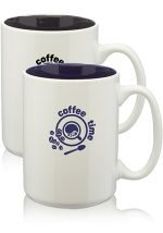 15 oz. Glossy Two-Tone  Ceramic Mugs