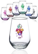 16 oz. Vaso Silicia Stemless Wine Glasses