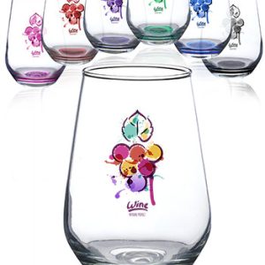 16 oz. Vaso Silicia Stemless Wine Glasses