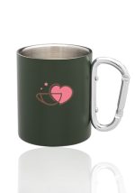 10 oz. Carabiner Handle Stainless Steel Mugs