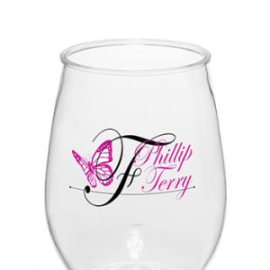 10 oz. Stemless Plastic Wine Glasses