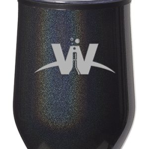 12 oz. Iridescent Stemless Wine Glasses with Lid