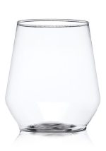 12 oz. Stemless Plastic Wine Glasses