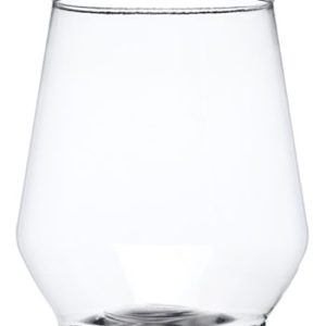 12 oz. Stemless Plastic Wine Glasses