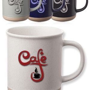13.5 oz. Aurora Speckled Clay Coffee Mugs