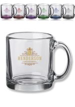 13 oz. Libbey Clear Glass Coffee Mugs