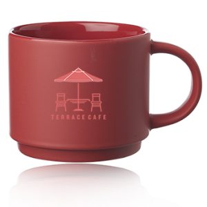 14 oz. Stackable Ceramic Mugs