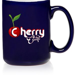 15 oz. El Grande Two Tone Glossy Coffee Mugs