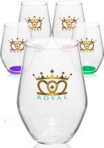 19 oz. ARC Stemless Red Wine Glasses