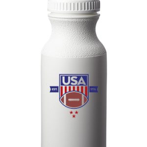 20 oz. White Water Bottles with Push Cap