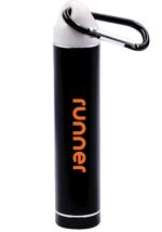 2200 mAh Aluminum Power Bank with Carabiner