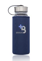 25 oz. Kangaroo Glass Water Bottles in Neoprene Pouch