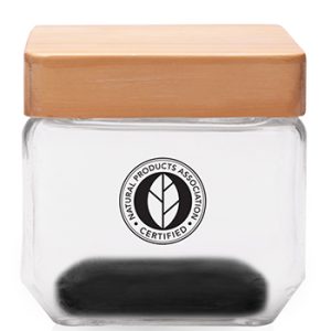 27 oz. Glass Candy Jars with Wooden Lid