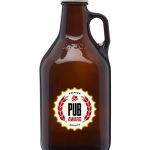 32 oz. Amber Glass Beer Growlers