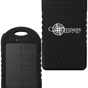 4000mAh Water Resistant Solar Power Bank