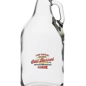 64 oz. Clear Glass Beer Growlers