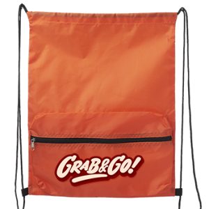 Augusta Drawstring Backpacks with Front Pocket