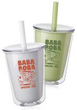 Bilbo 27 oz. Double Wall Plastic Tumbler with Straw