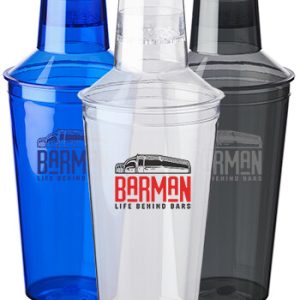 Camden 17 oz. Plastic Cocktail Shaker Bottles