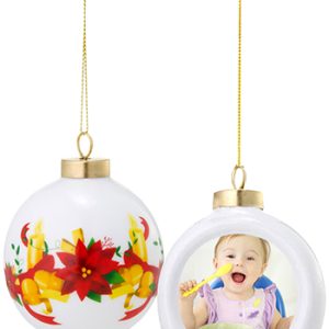 Ceramic Ball Christmas Tree Ornament