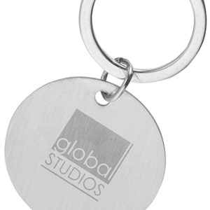 Chrome Round Keychains