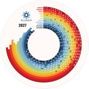 ColorSurge Calendar Mouse Pads