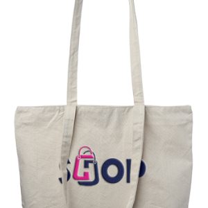 Cotton Canvas Totes with Zipper Closure