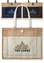 Cotton Pocket Jute Tote Bags