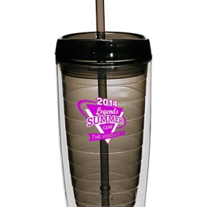 16 oz. Double Wall Tumblers with Straw