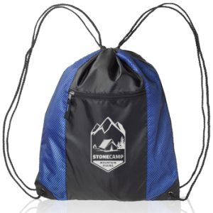 Zipper Pocket Drawstring Bags