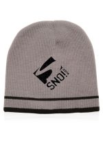 Acrylic Knit Beanies with Double Stripe