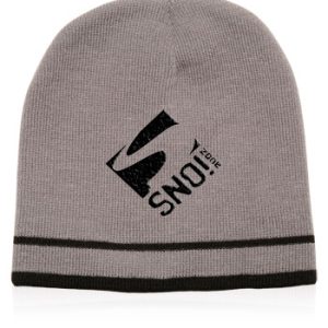 Acrylic Knit Beanies with Double Stripe
