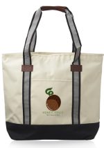 Large Sea Coast Polyester Tote Bags