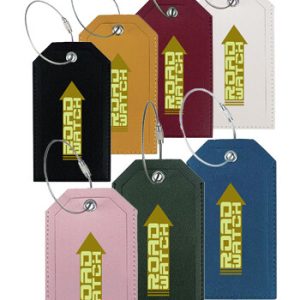 Leather Travel Luggage Tag For Suitcase