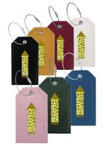 Leather Travel Luggage Tag For Suitcase