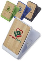 Magnetic Bamboo Desk Clip with Pen Holder