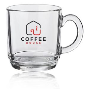 Nadir 10 oz. Aspen Glass Coffee Mugs