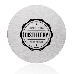 Reno Stainless Steel Round Coasters