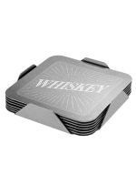 Oshkosh 6-Piece Square Coasters with Stand