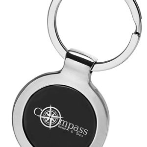 Round Two Tone Keychains