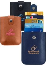 Snap Closure Leather Card Organizer