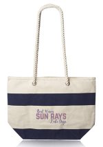 Striped Canvas Tote Bags