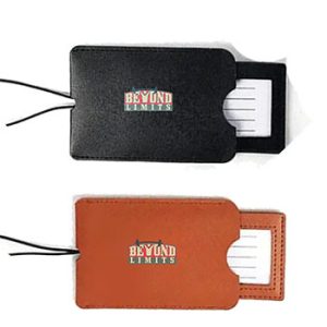 Suitcase Luggage Tags with Sleeve & Elastic Band