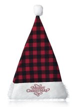 Traditional Plaid Santa Hat