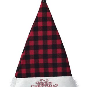 Traditional Plaid Santa Hat