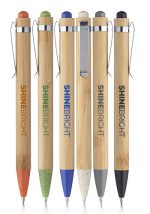 Wheat Straw Ball Point Pens with Bamboo Barrel