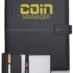 White Stitch Leather Portfolios